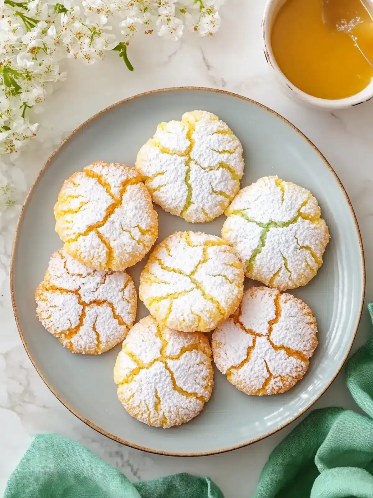 Chewy Springtime Crinkle Cookies to Brighten Your Day 4 Chewy Springtime Crinkle Cookies