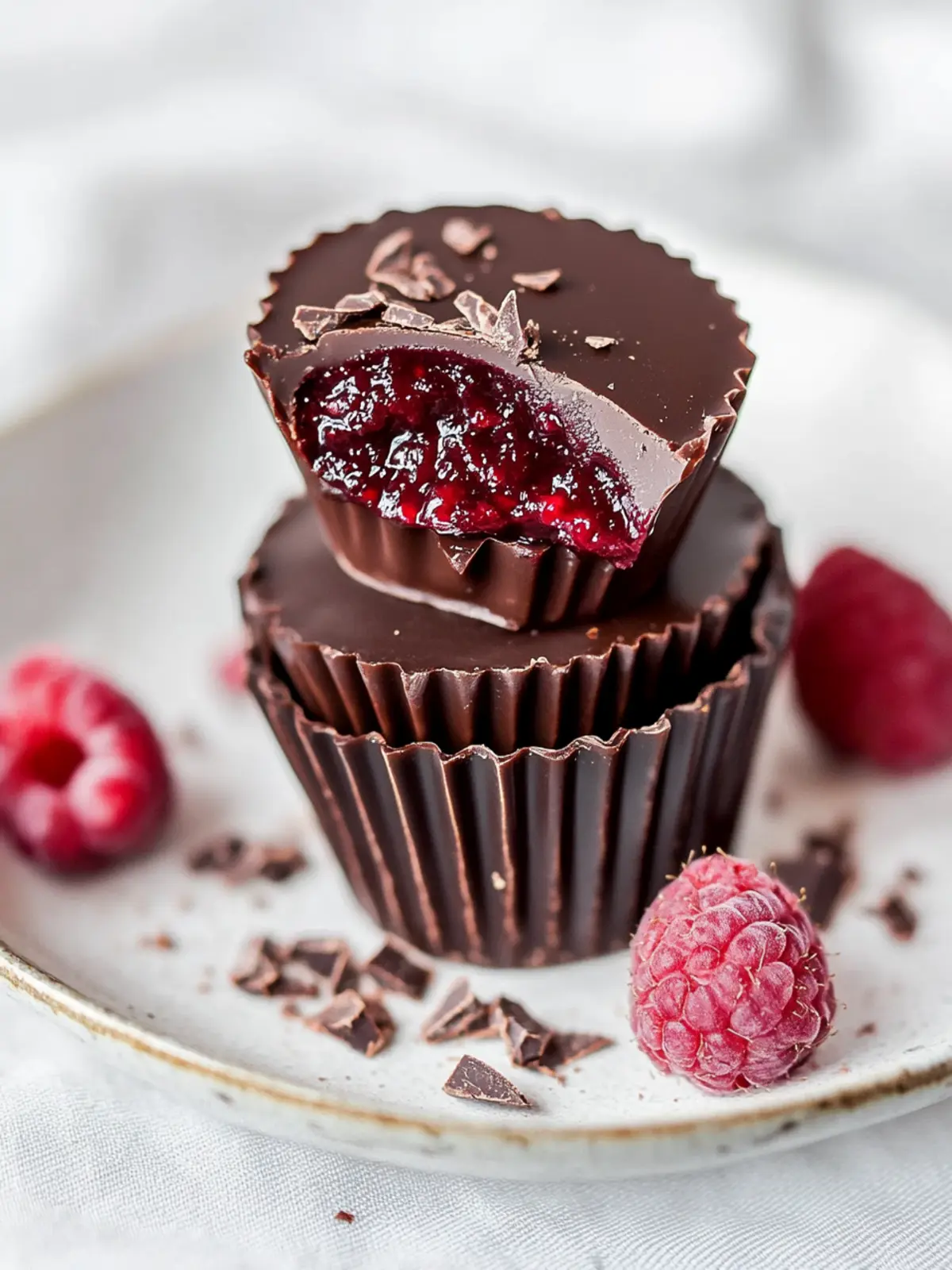 Delicious Vegan Chilli Chocolate Raspberry Cups to Savor 3 Vegan chilli chocolate raspberry cups