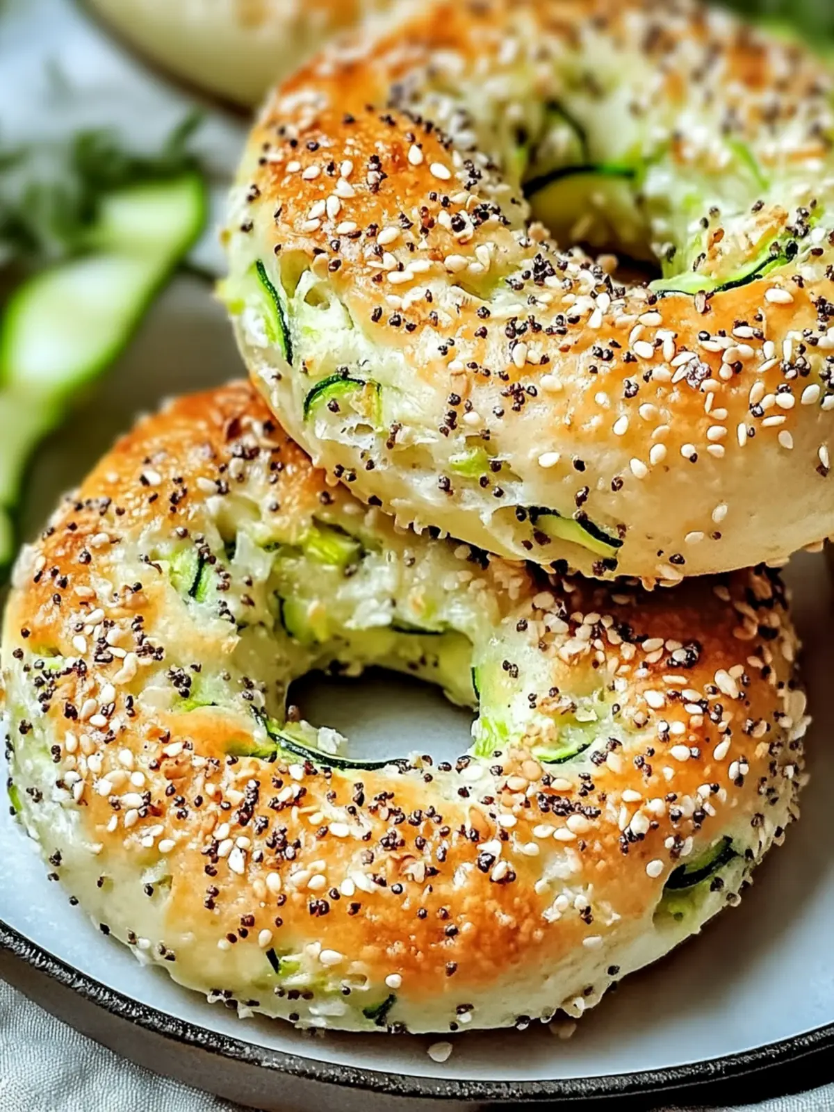 Guilt-Free Zucchini Bagels: Quick, Healthy, and Delicious 2 Zucchini Bagels