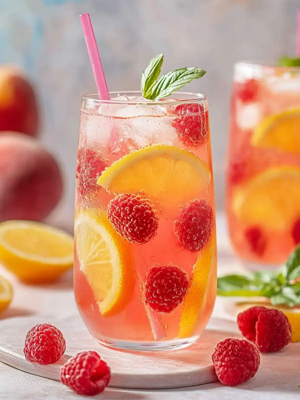 Refreshing Raspberry Peach Lemonade for Perfect Summer Sips 4 Raspberry Peach Lemonade