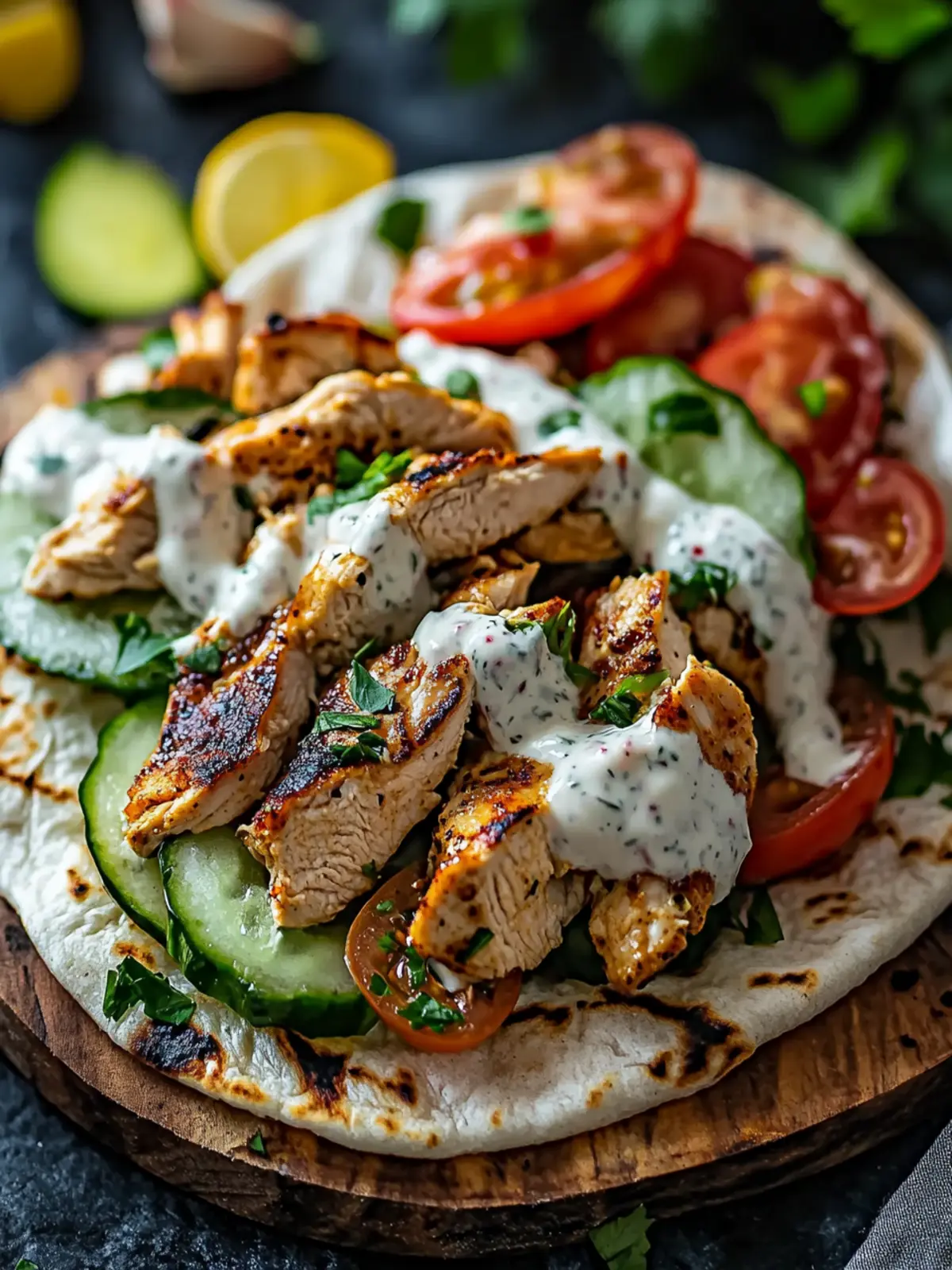 Savory Chicken Shawarma with Creamy Garlic Sauce in 40 Minutes 3 Chicken Shawarma with Creamy Garlic Sauce