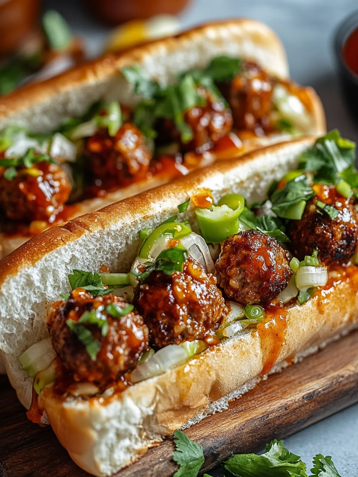 Sweet Chili Turkey Meatball Subs for a Family Feast Tonight 3 Sweet Chili Turkey Meatball Subs