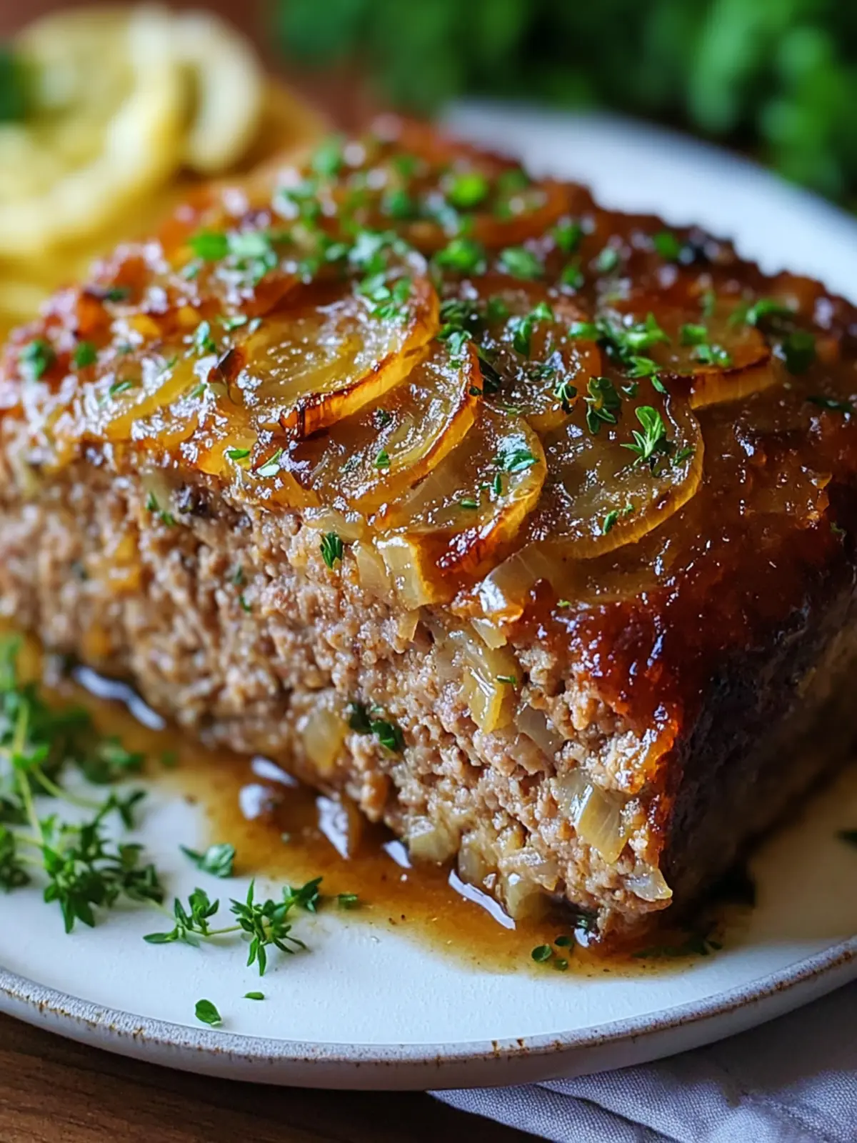 Savory French Onion Meatloaf Your Family Will Devour 4 French Onion Meatloaf