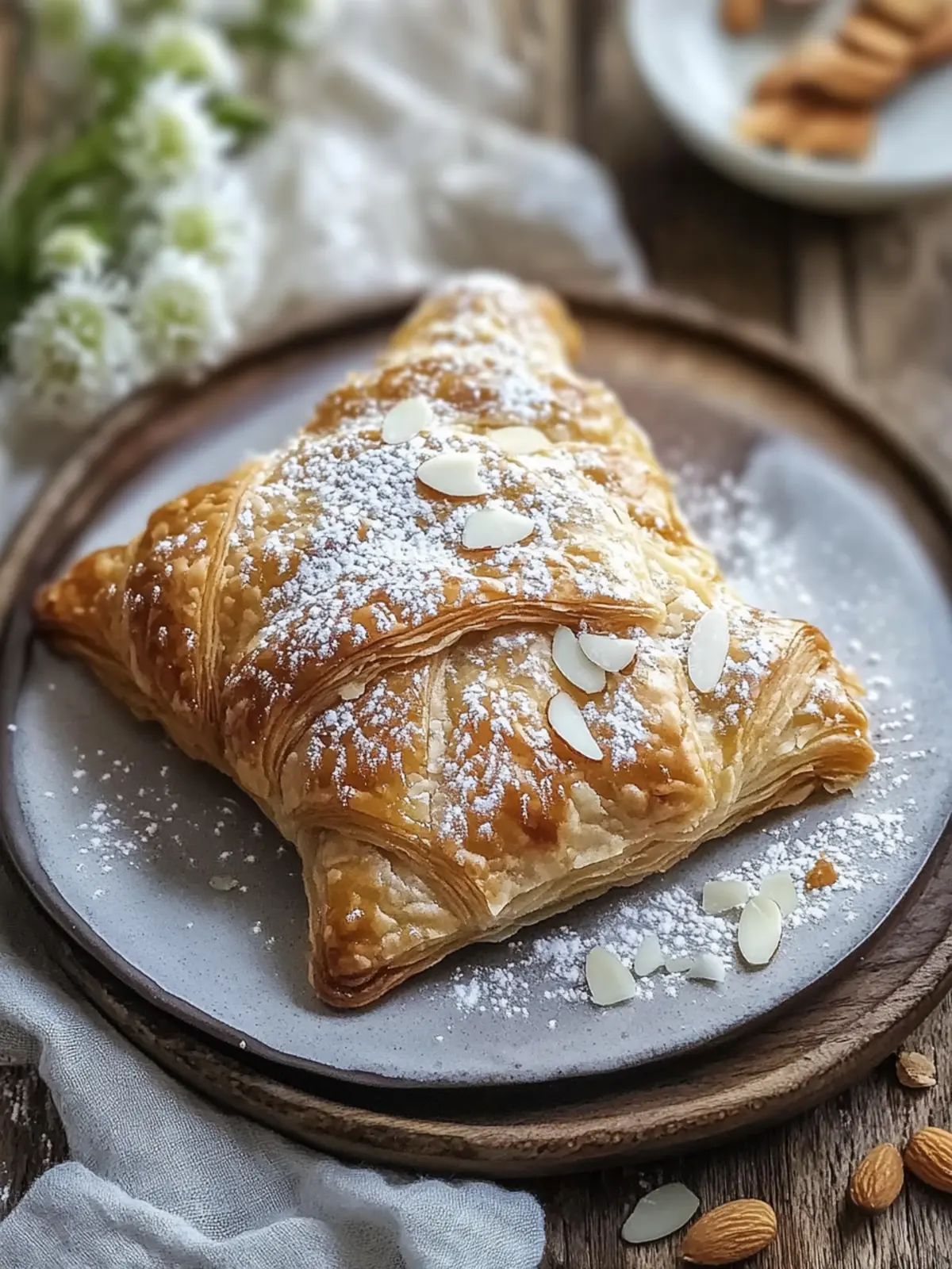 Irresistible Flaky Sweet Almond Pastry That'll Delight You! 2 Flaky Sweet Almond Pastry