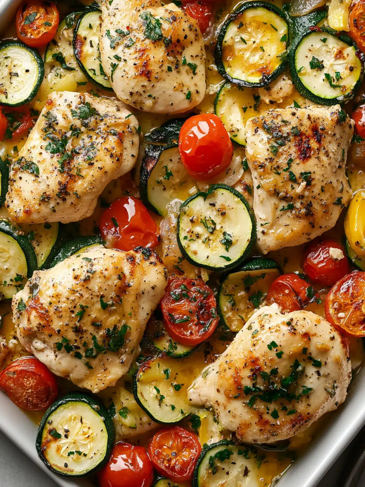Sheet Pan Mediterranean Chicken & Zucchini: Dinner Made Easy 3 Sheet Pan Mediterranean Chicken & Zucchini
