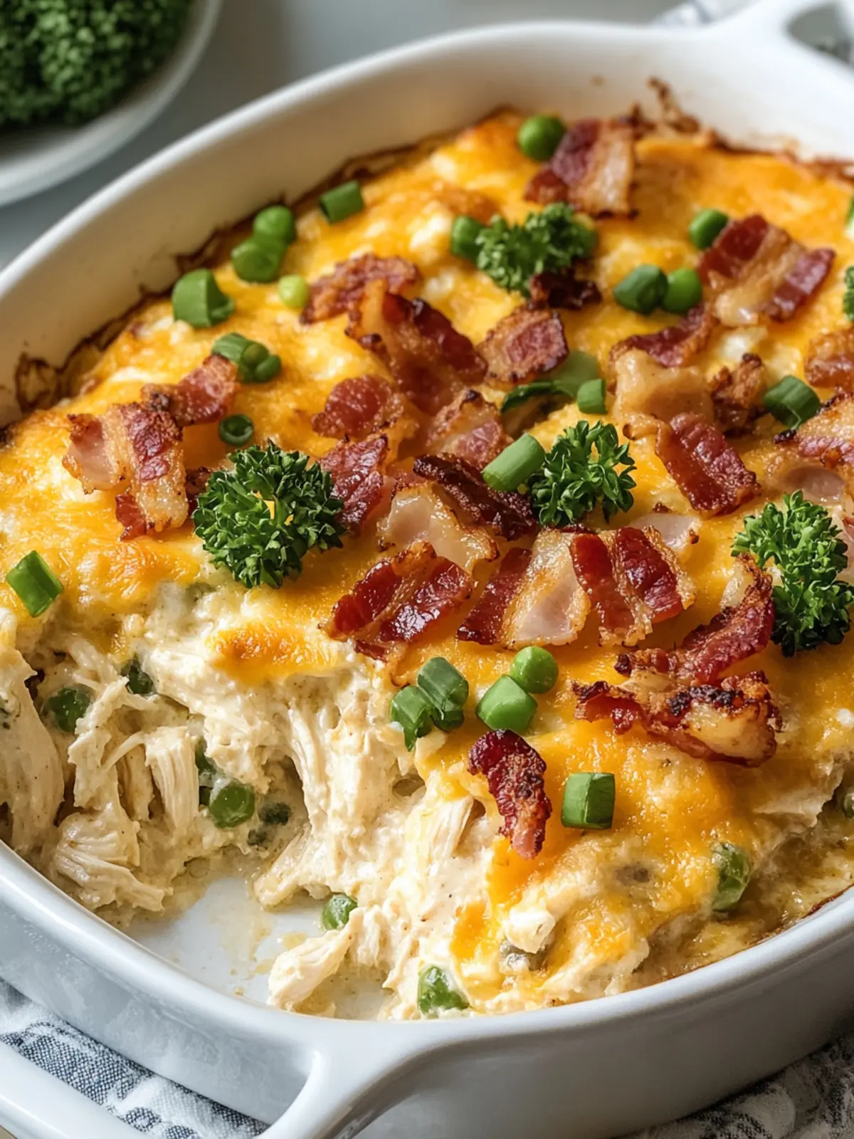 Heavenly Keto Low Carb Chicken Bacon Ranch Casserole Delight 4 Keto Low Carb Chicken Bacon Ranch Casserole