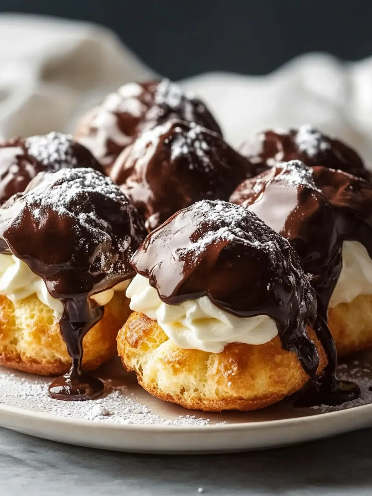 Chocolate Profiteroles: Indulge in Irresistible Creamy Bliss 2 Chocolate Profiteroles