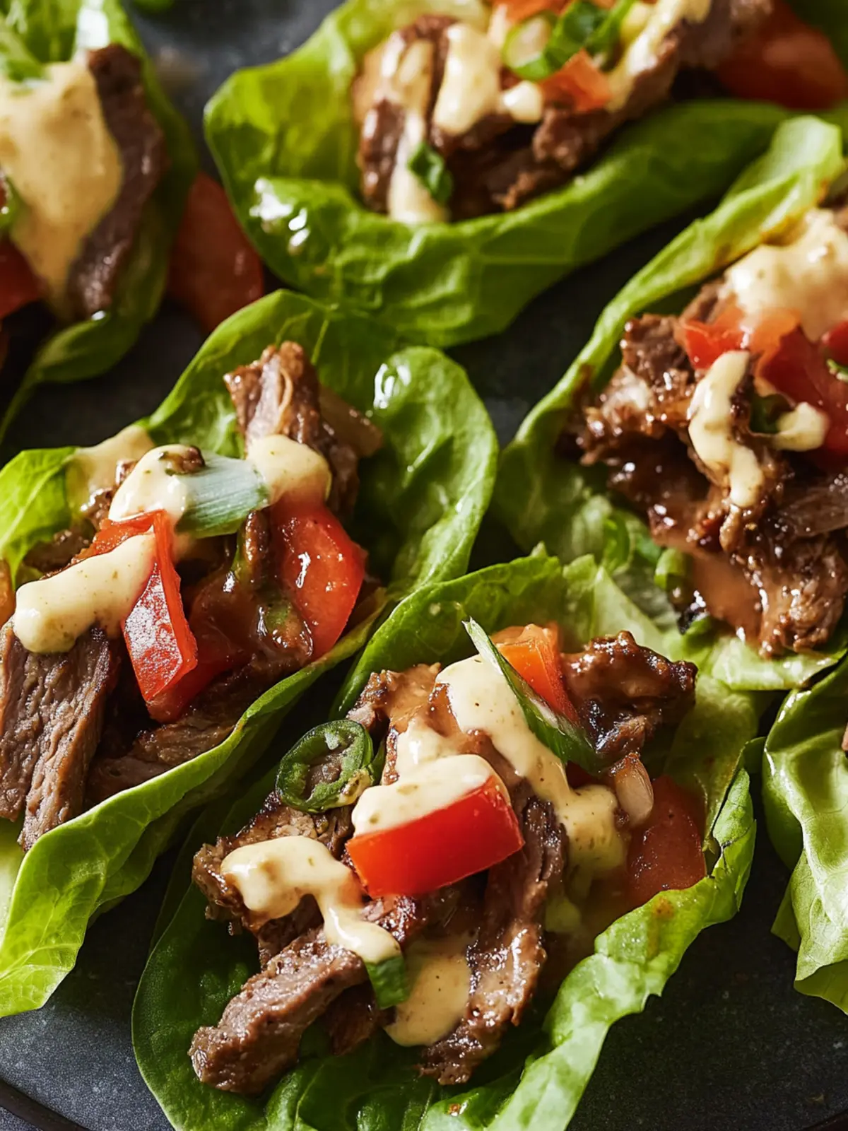 Savory Philly Cheesesteak Lettuce Wraps for Healthy Cravings 3 Philly Cheesesteak Lettuce Wraps