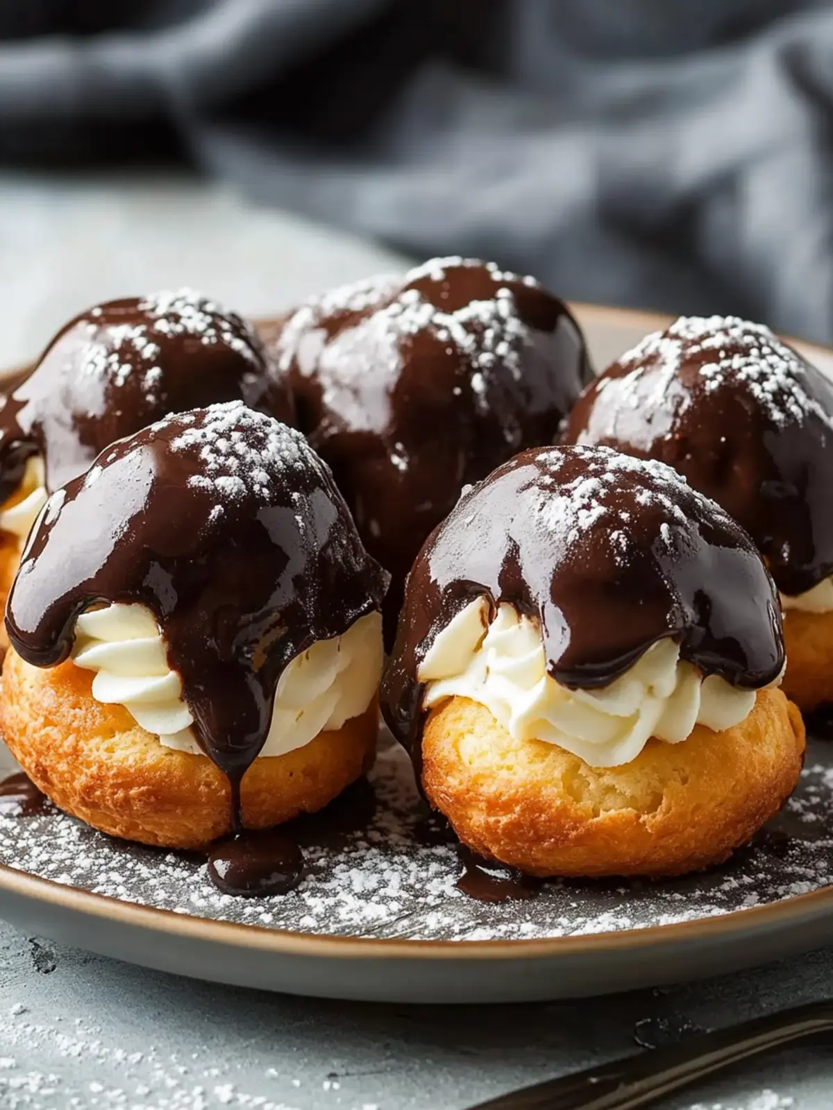Chocolate Profiteroles: Indulge in Irresistible Creamy Bliss 4 Chocolate Profiteroles