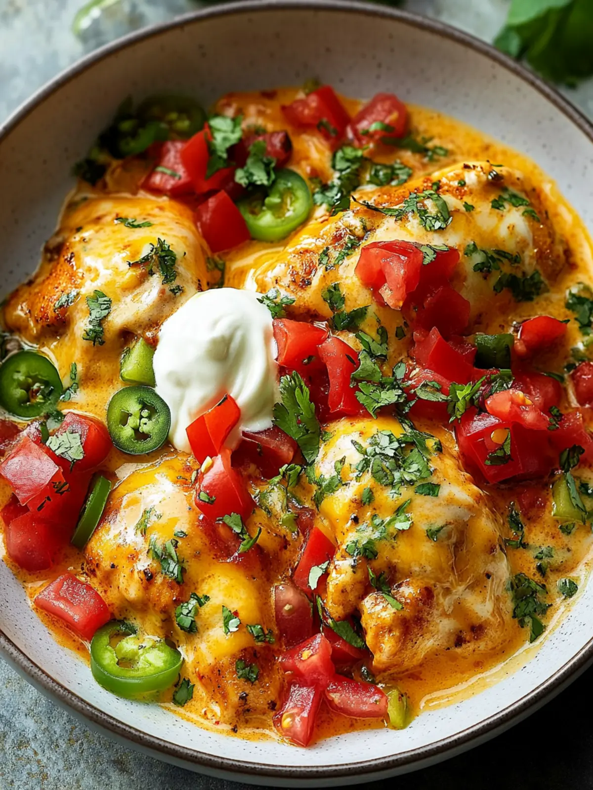 Savor Creamy Mexican Chicken with Cheese Sauce Tonight! 3 Mexican Chicken with Cheese Sauce