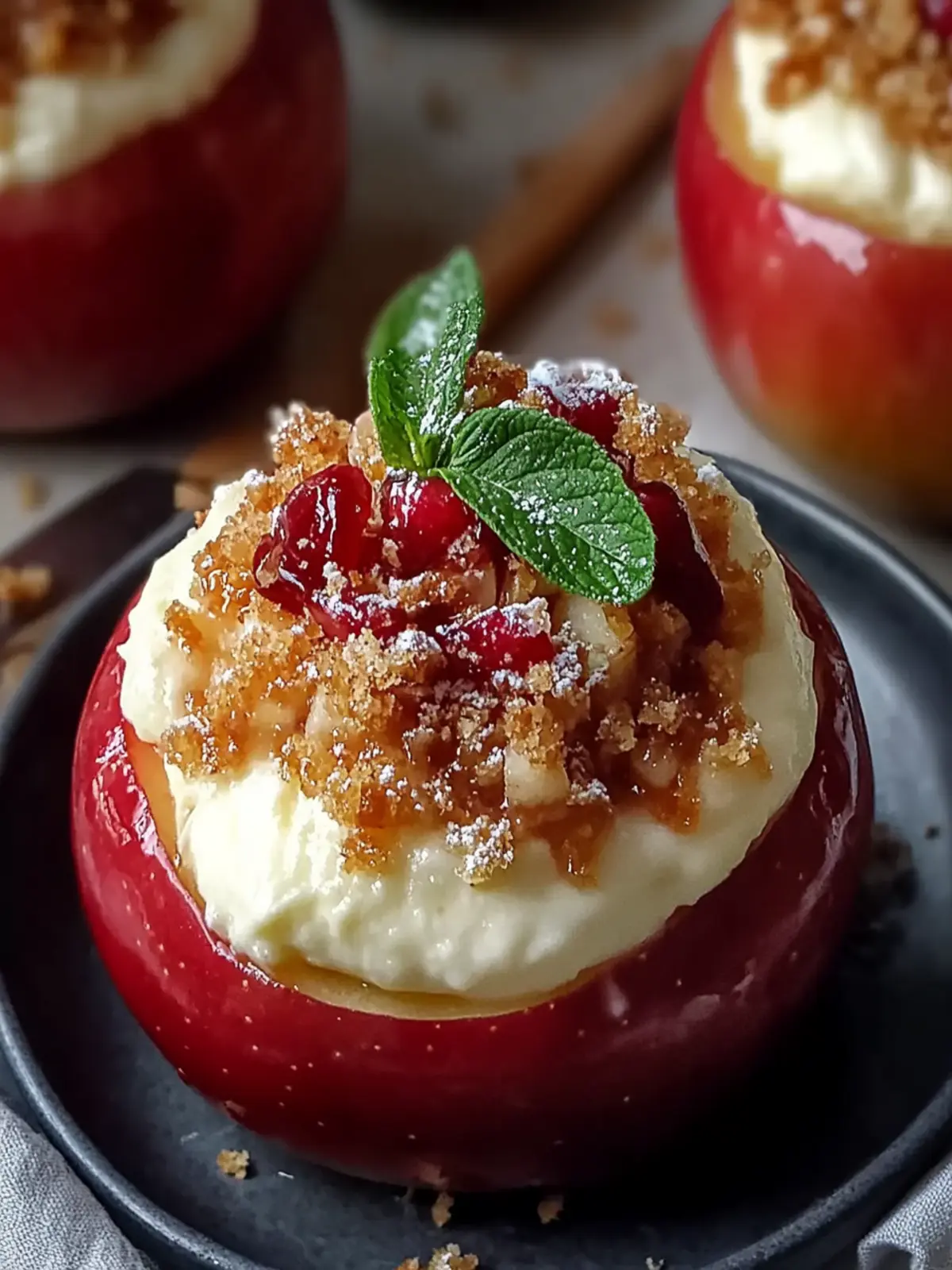 Cheesecake Stuffed Baked Apples for a Cozy Night In 2 Cheesecake Stuffed Baked Apples