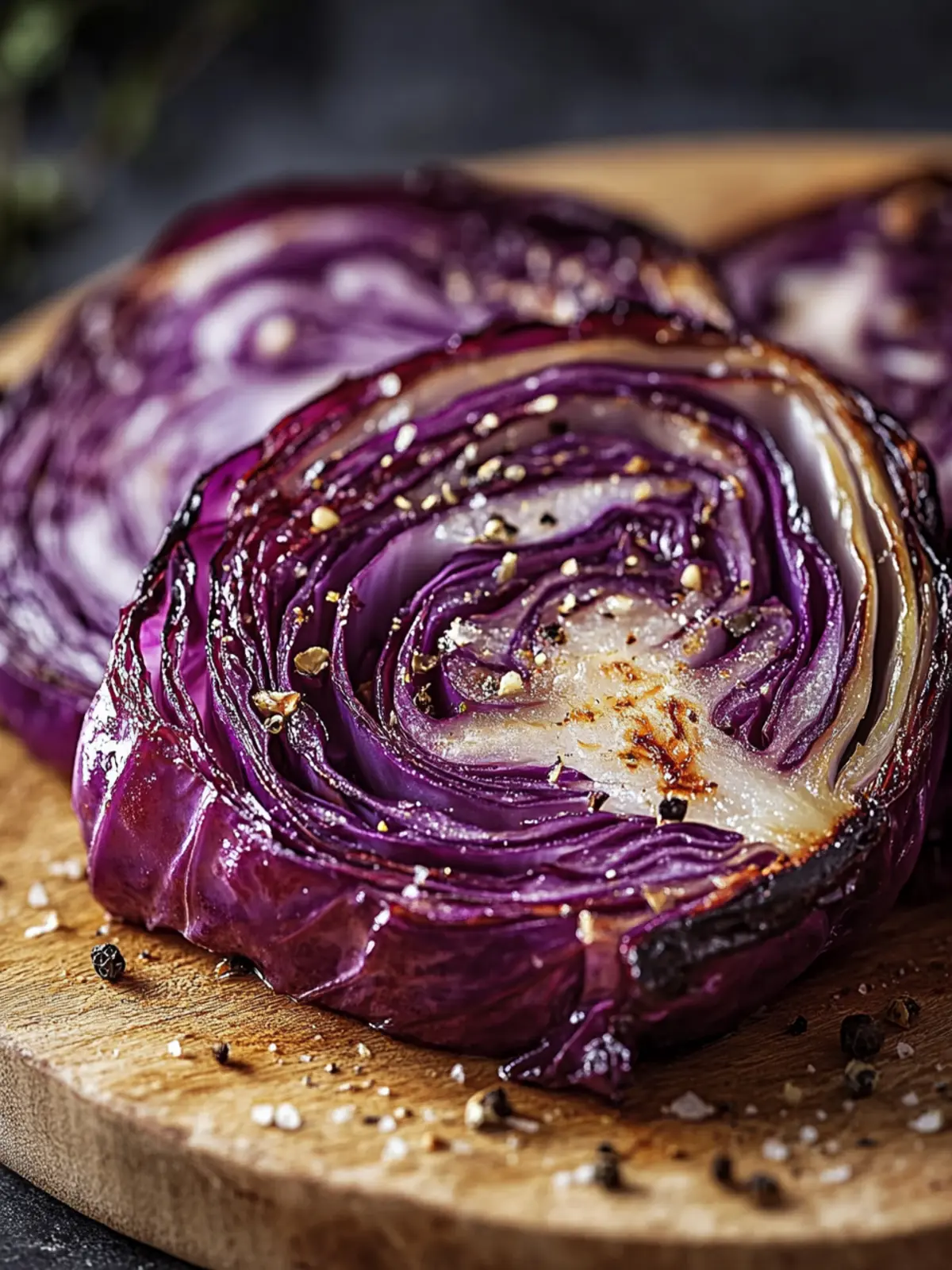 Vibrant Roasted Red Cabbage Steaks Your New Favorite Side Dish 3 Roasted Red Cabbage Steaks
