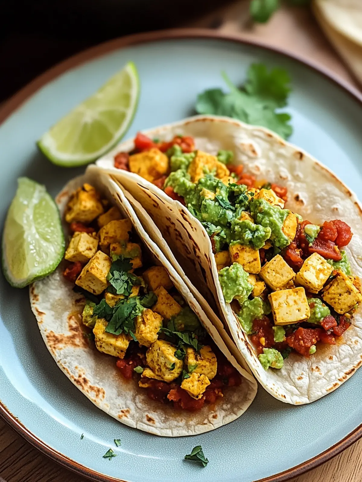 Zesty Vegan Breakfast Tacos with Tofu for a Great Start 3 Vegan Breakfast Tacos with Tofu