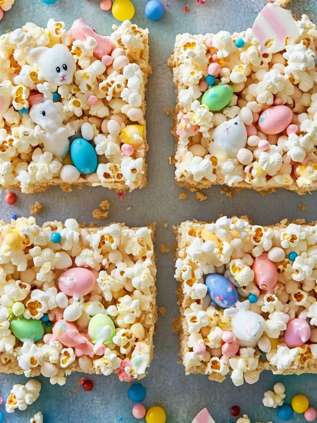 Easter Bunny Popcorn Bars: Sweet Treat for Festive Fun 3 Easter Bunny Popcorn Bars