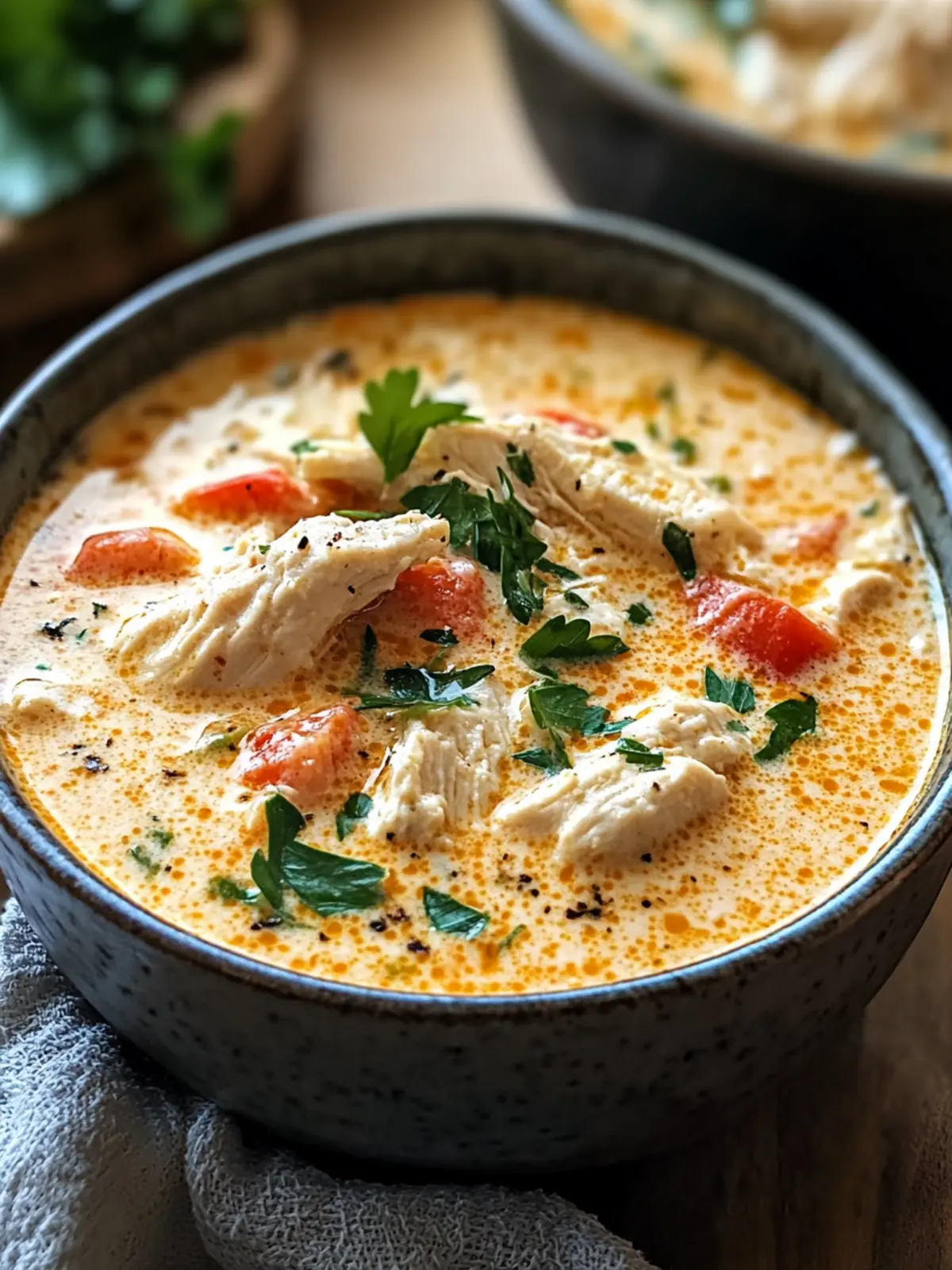 Crock Pot Creamy Chicken Parmesan Soup for Cozy Nights 2 Crock Pot Creamy Chicken Parmesan Soup