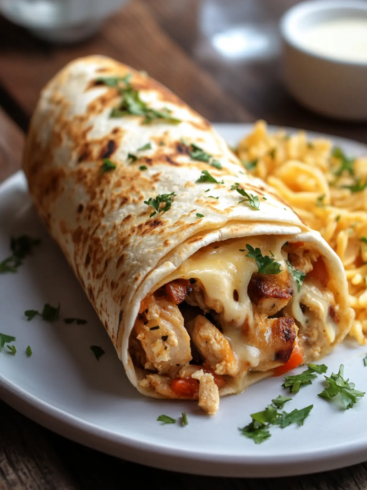 Savory Parmesan Garlic Chicken Burritos Ready in 30 Minutes 2 Parmesan Garlic Chicken Burritos
