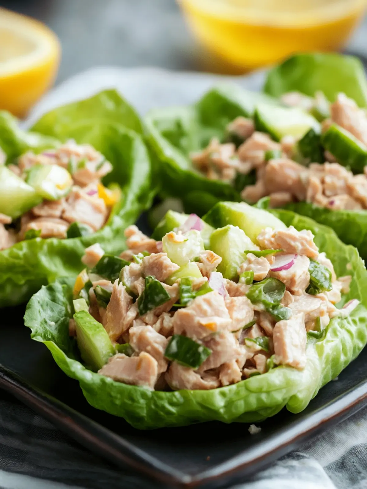 Tuna Salad Lettuce Wraps for a Fresh, Guilt-Free Bite 4 Tuna Salad Lettuce Wraps