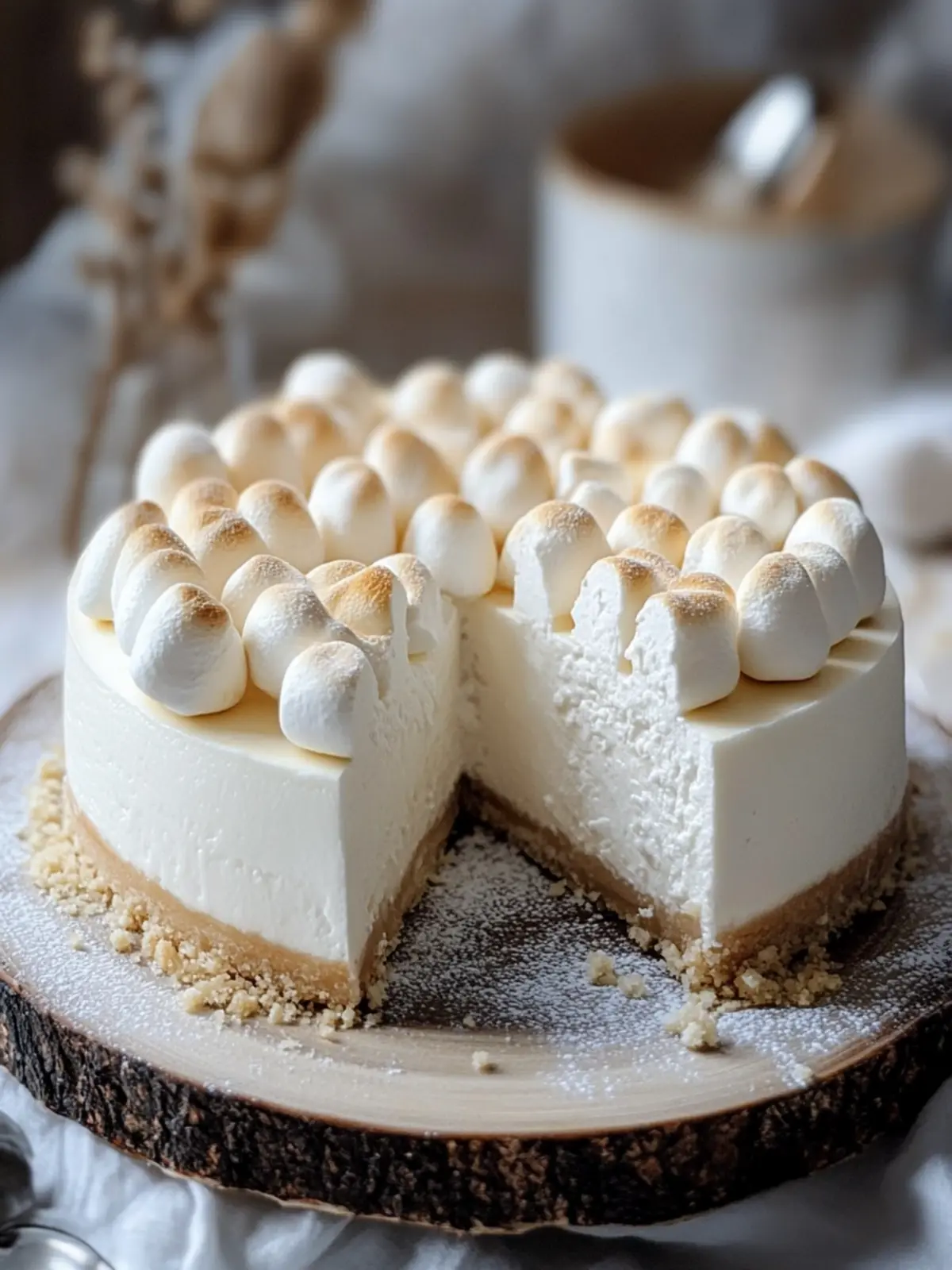 No-Bake Marshmallow Cheesecake That's Silky Smooth and Fun 3 Marshmallow Cheesecake