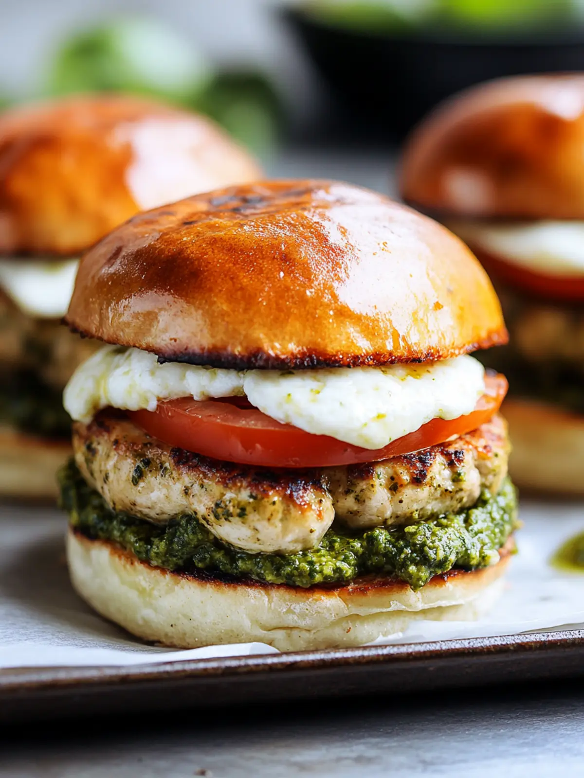 Pesto Mozzarella Turkey Burgers for a Healthy Flavor Boost 3 Pesto Mozzarella Turkey Burgers