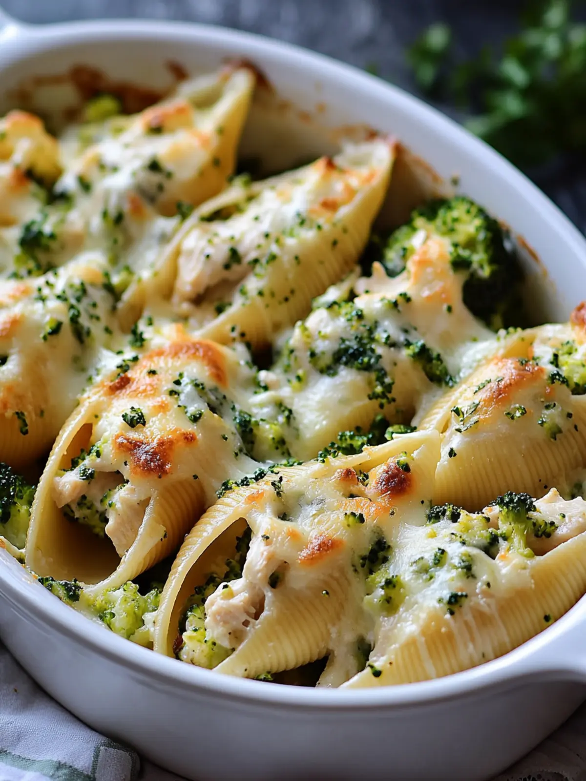 Cheesy Chicken & Broccoli Stuffed Shells for Ultimate Comfort 4 Chicken & Broccoli Stuffed Shells