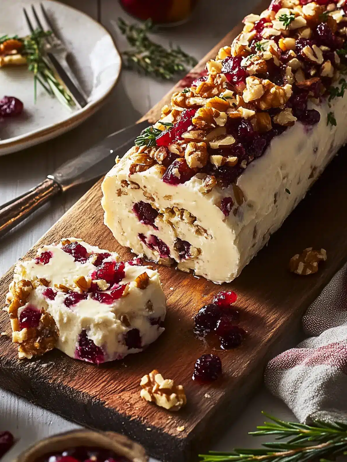 Festive Cranberry Walnut Cheese Log That Wows Every Guest 3 Cranberry Walnut Cheese Log
