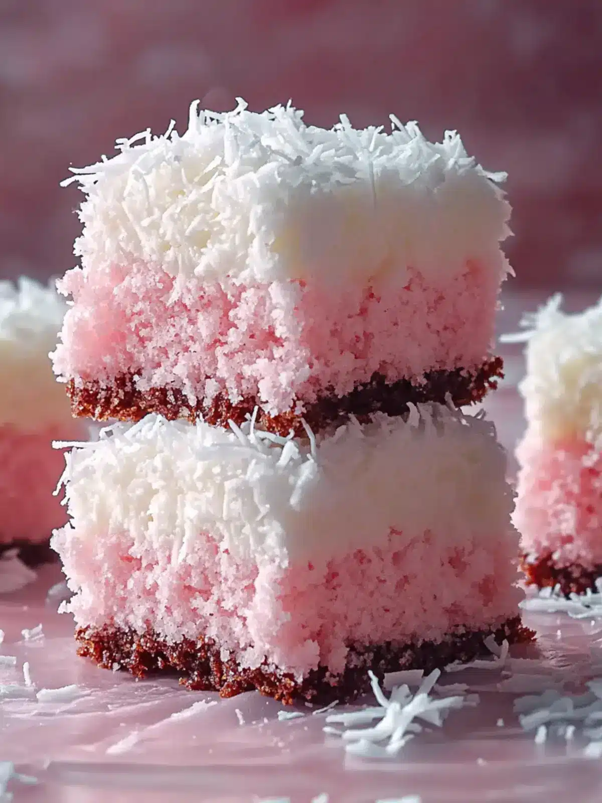 Pink Coconut Snowball Cake Bars to Brighten Your Day 2 Pink Coconut Snowball Cake Bars