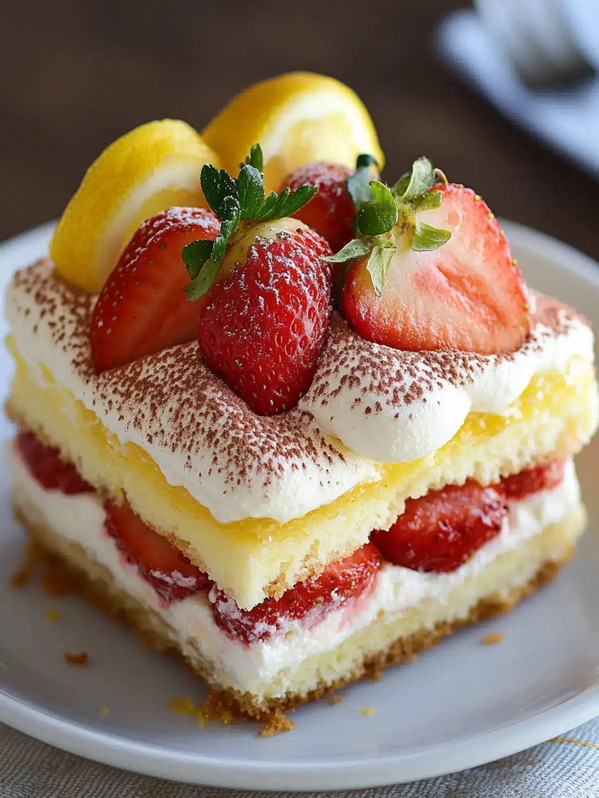 Refreshing Strawberry Lemon Tiramisu for Effortless Summer Bliss 3 Strawberry Lemon Tiramisu