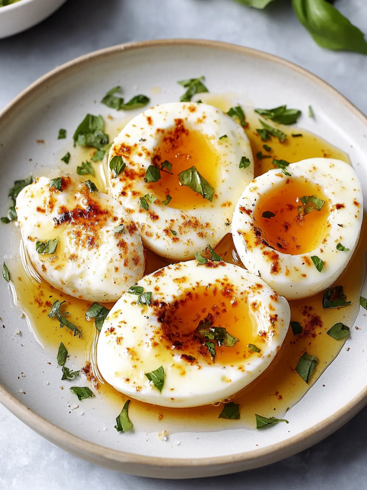 Hot Honey Mozzarella Eggs for a Sweet & Savory Breakfast Boost 2 Hot Honey Mozzarella Eggs