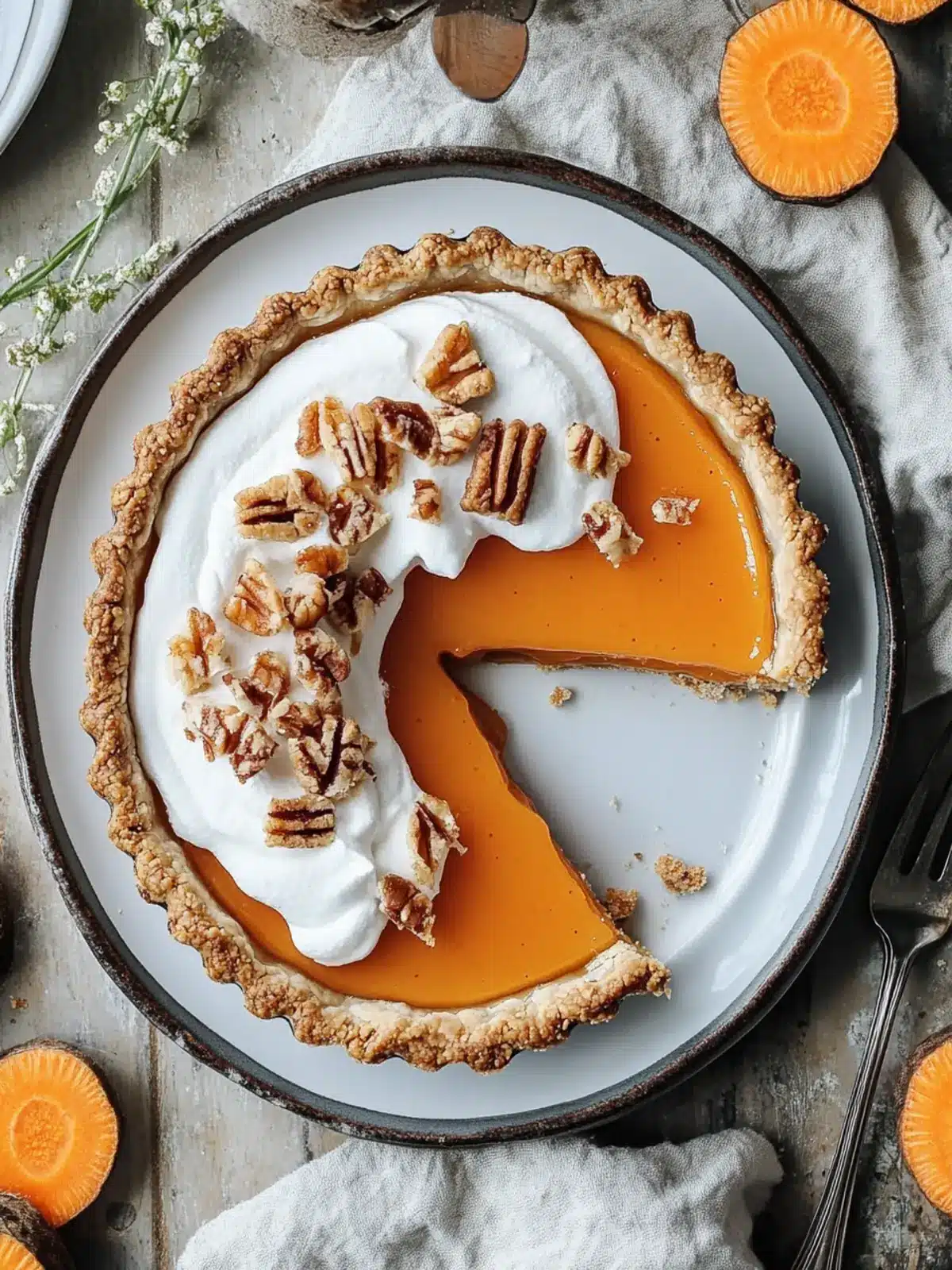 Delicious Honey Carrot Pie with Biscoff Crust You ll Love 2 Honey Carrot Pie with Biscoff Crust