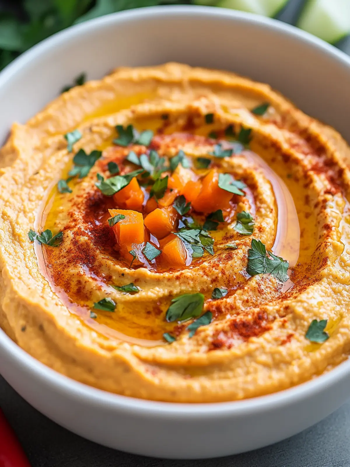 Creamy Roasted Red Pepper Hummus You'll Love to Share 4 Roasted Red Pepper Hummus