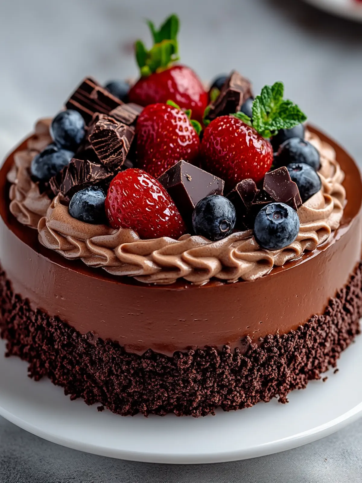 Decadent Chocolate Mousse Cake That's Perfect for Any Occasion 3 Chocolate Mousse Cake