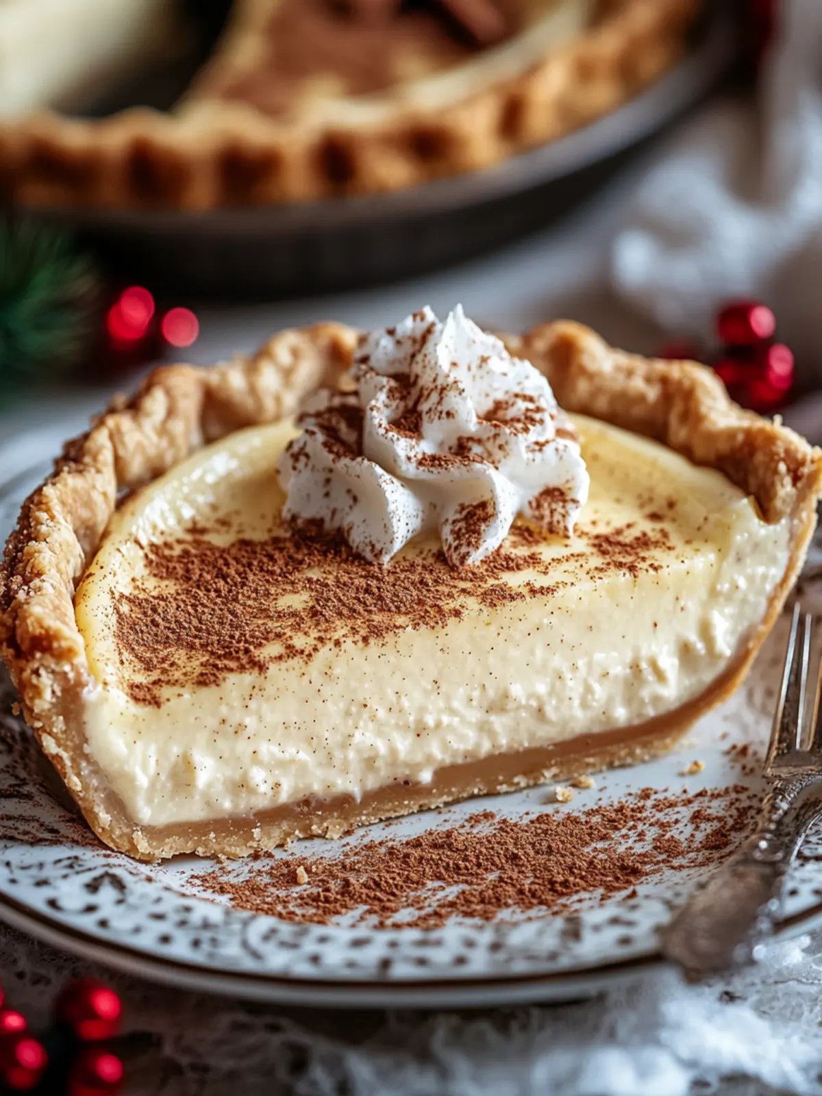Delightful Christmas Eve Cinnamon-Vanilla Creamy Custard Pie 2 Christmas Eve Cinnamon-Vanilla Creamy Custard Pie