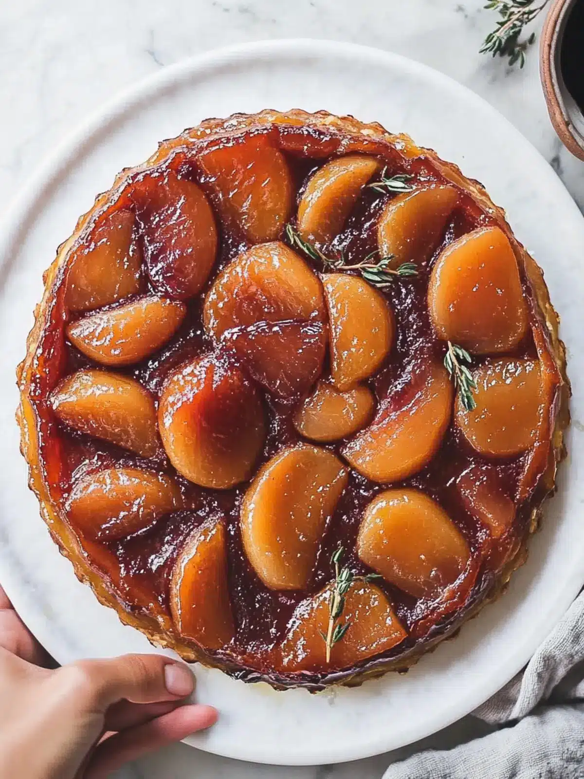 Delicious Vegan Tarte Tatin: A Flaky Fall Delight! 2 Vegan tarte tatin