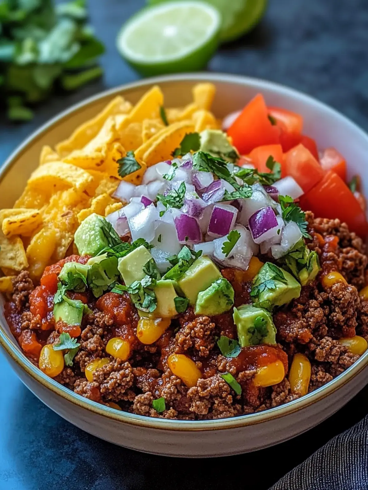 Tasty Ground Beef Taco Bowl: Quick, Healthy & Fully Customizable 4 Ground Beef Taco Bowl