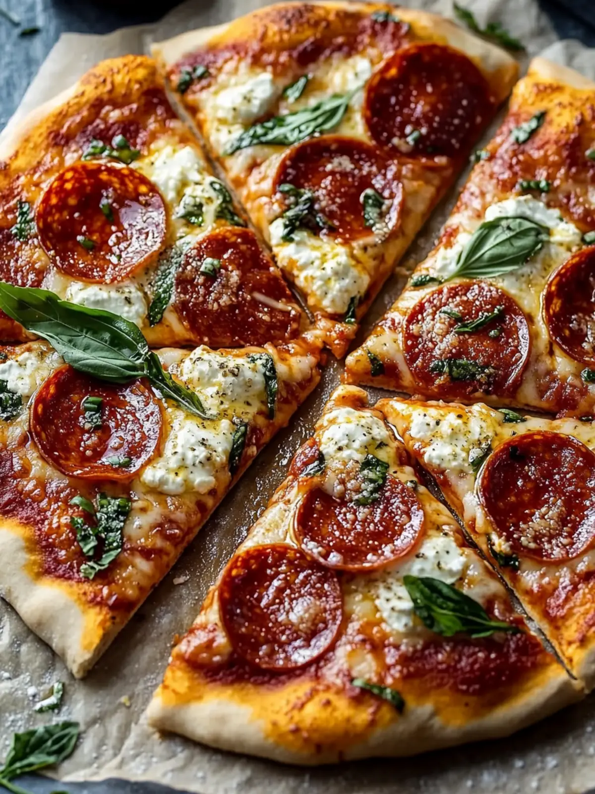 Irresistible Hot Honey Pepperoni Pizza with Ricotta Delight 4 Hot Honey Pepperoni Pizza with Ricotta