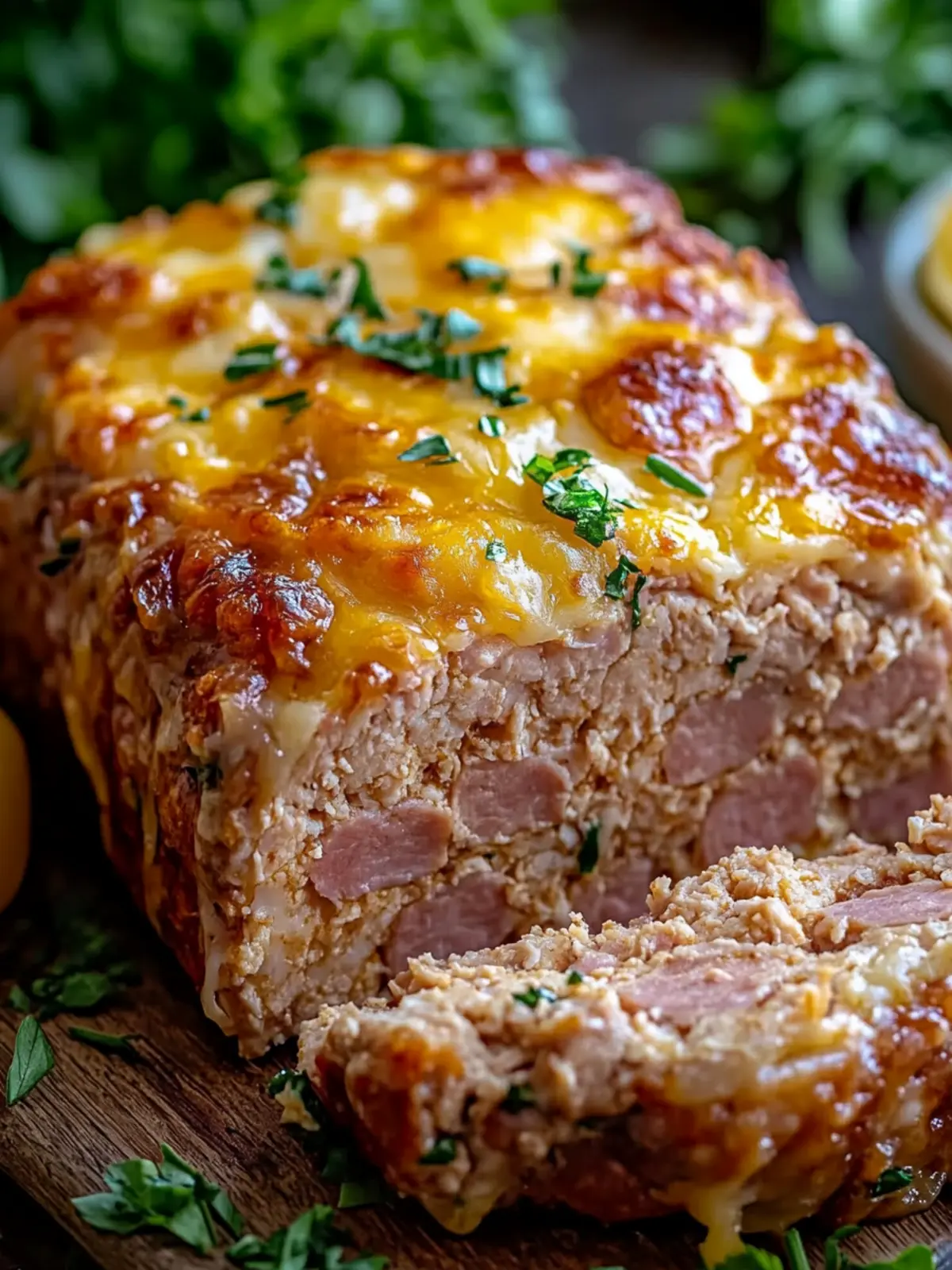 Ham and Mild Cheddar Chicken Meatloaf for Comfort Food Lovers 3 Ham and Mild Cheddar Chicken Meatloaf