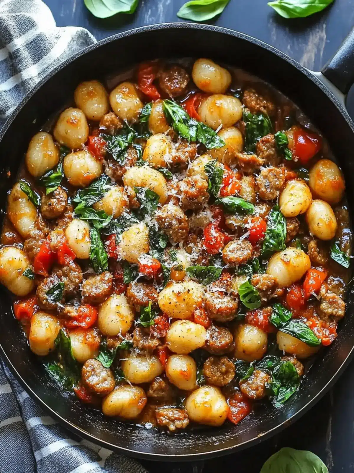 Satisfy Your Cravings with Sausage Gnocchi Skillet Delight 2 Sausage Gnocchi Skillet