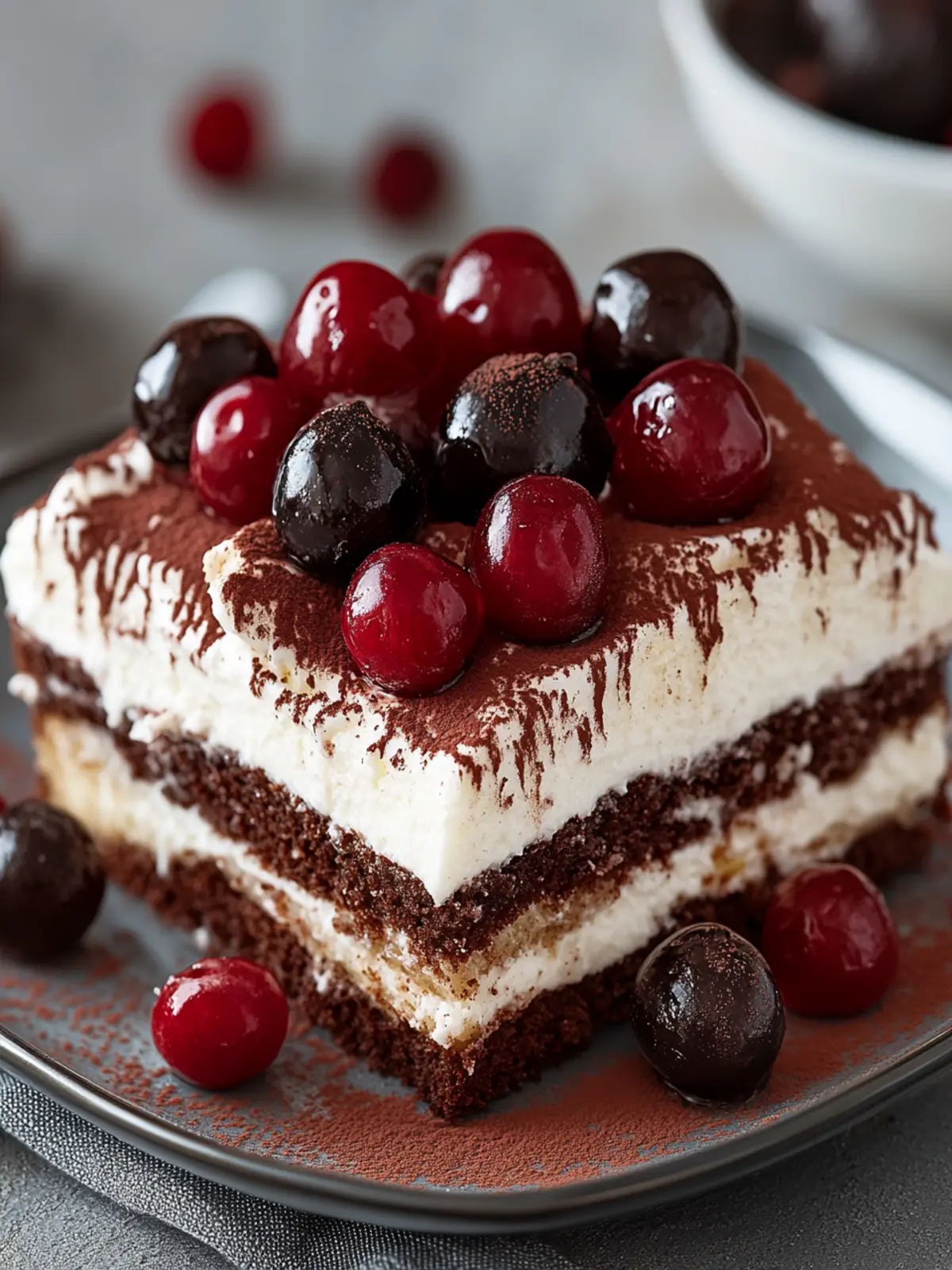 Indulge in Black Forest Tiramisu: A Choco-Cherry Delight 2 Black Forest Tiramisu