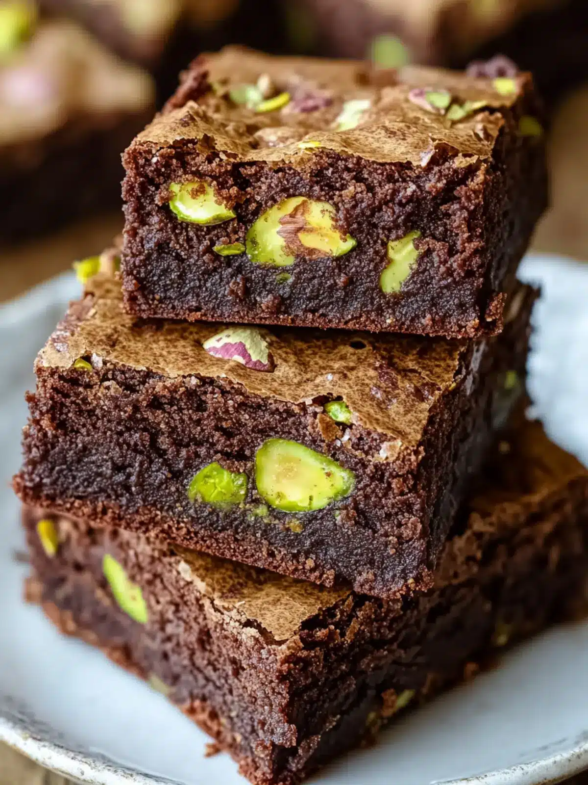 Irresistible Pistachio Brownies for Quick, Nutty Indulgence 4 Pistachio Brownies