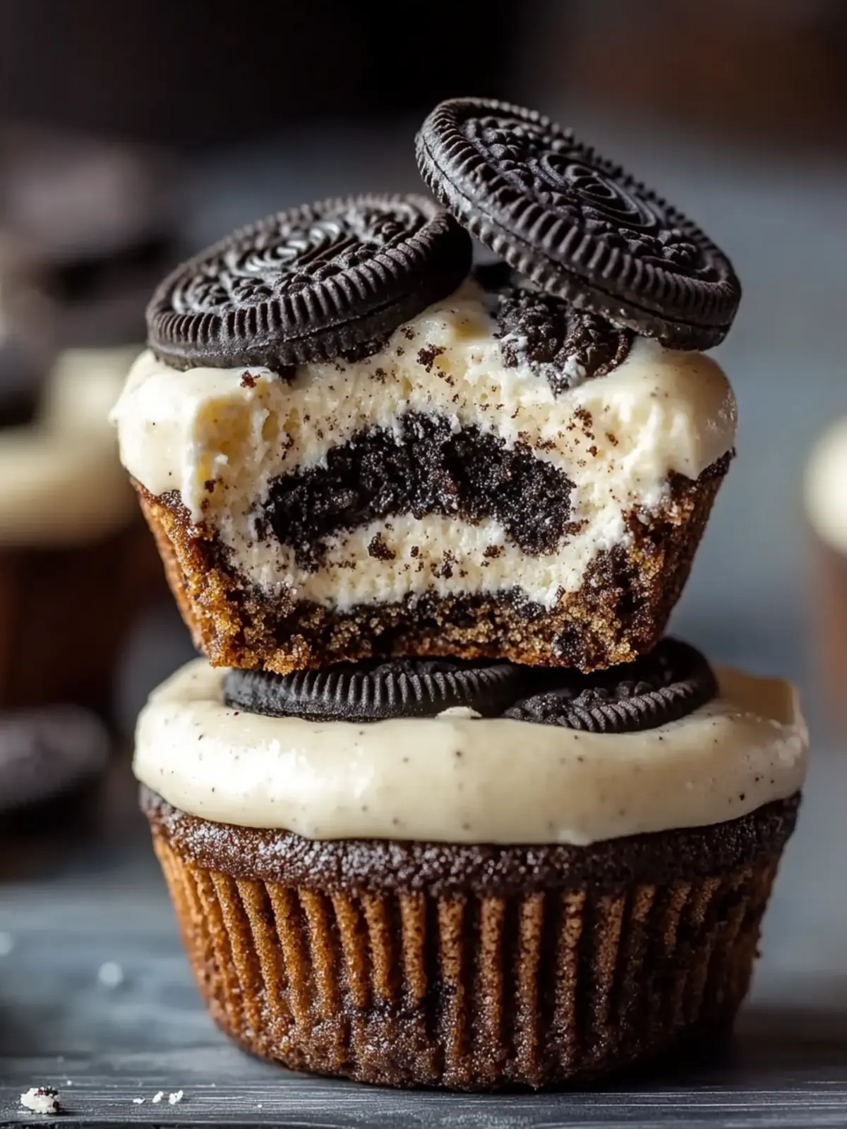 Irresistible Oreo Cheesecake Cookie Cups for Sweet Tooth Cravings 2 Oreo Cheesecake Cookie Cups