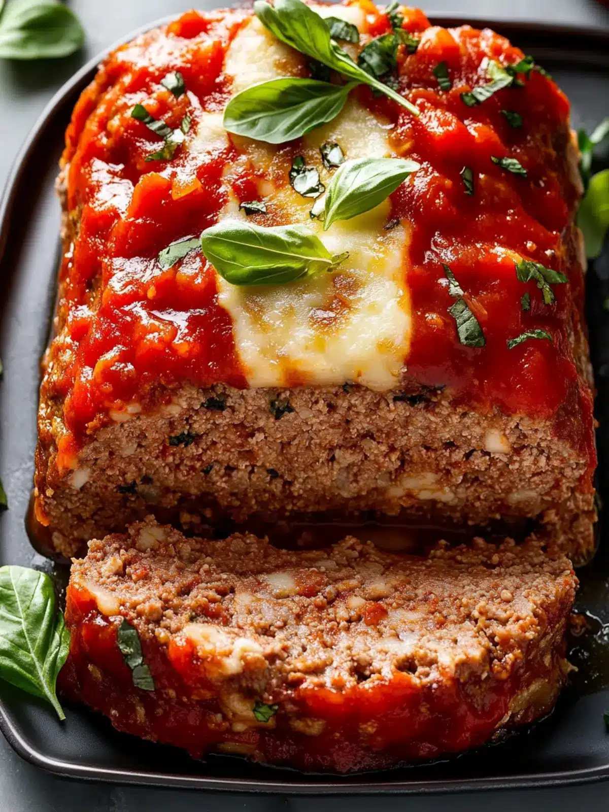 Savory Italian Meatloaf with Cheesy Tomato Bliss 4 Italian Meatloaf