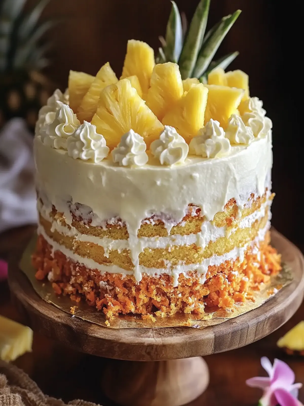Tropical Hawaiian Carrot Pineapple Cake That's Simply Irresistible 2 Hawaiian Carrot Pineapple Cake