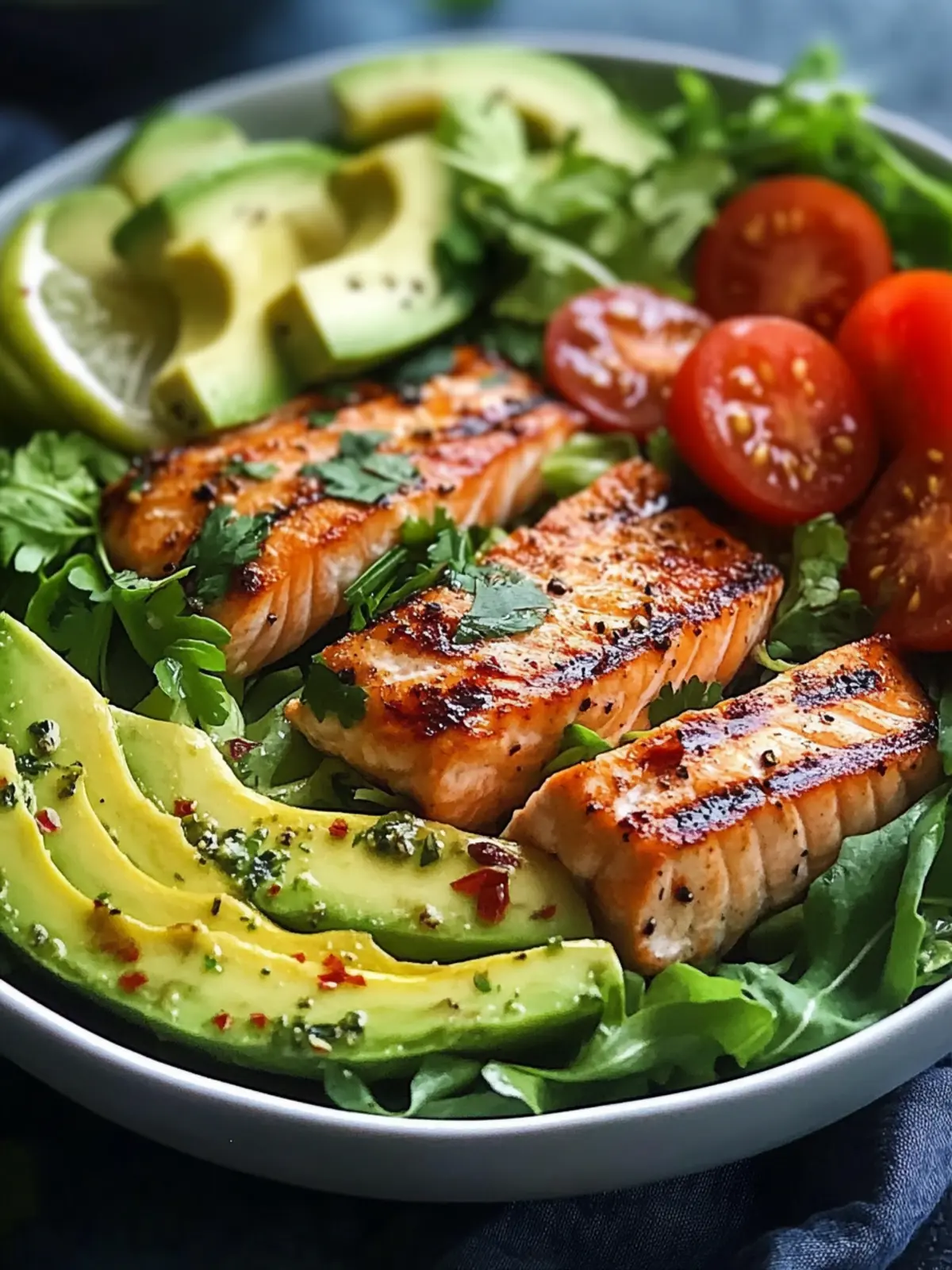 Grilled Salmon & Avocado Salad Bowl: Freshness on a Plate 3 Grilled Salmon & Avocado Salad Bowl