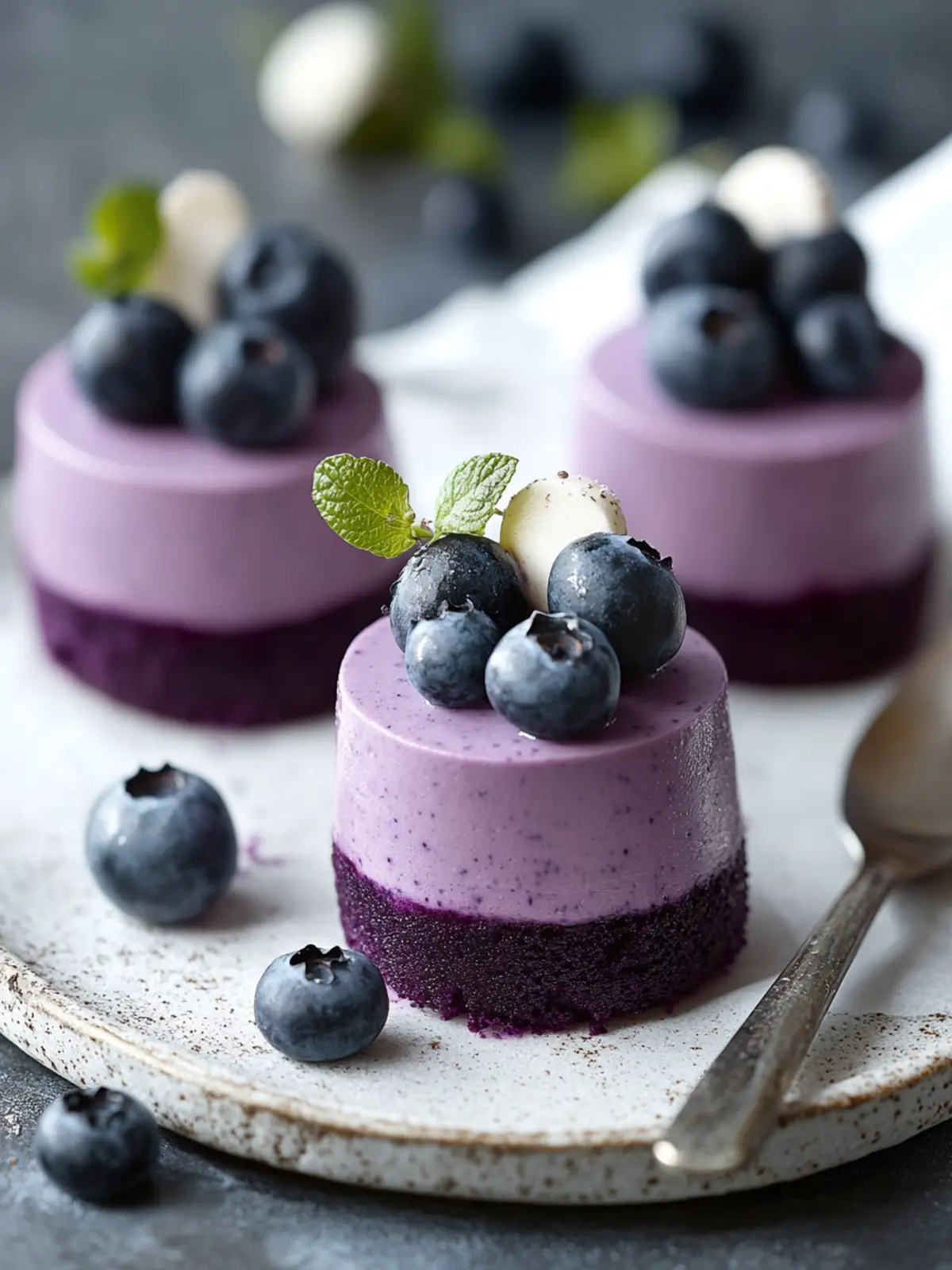 Mini Blueberry Mousse Cakes That Wow in Just 30 Minutes 3 Mini Blueberry Mousse Cakes