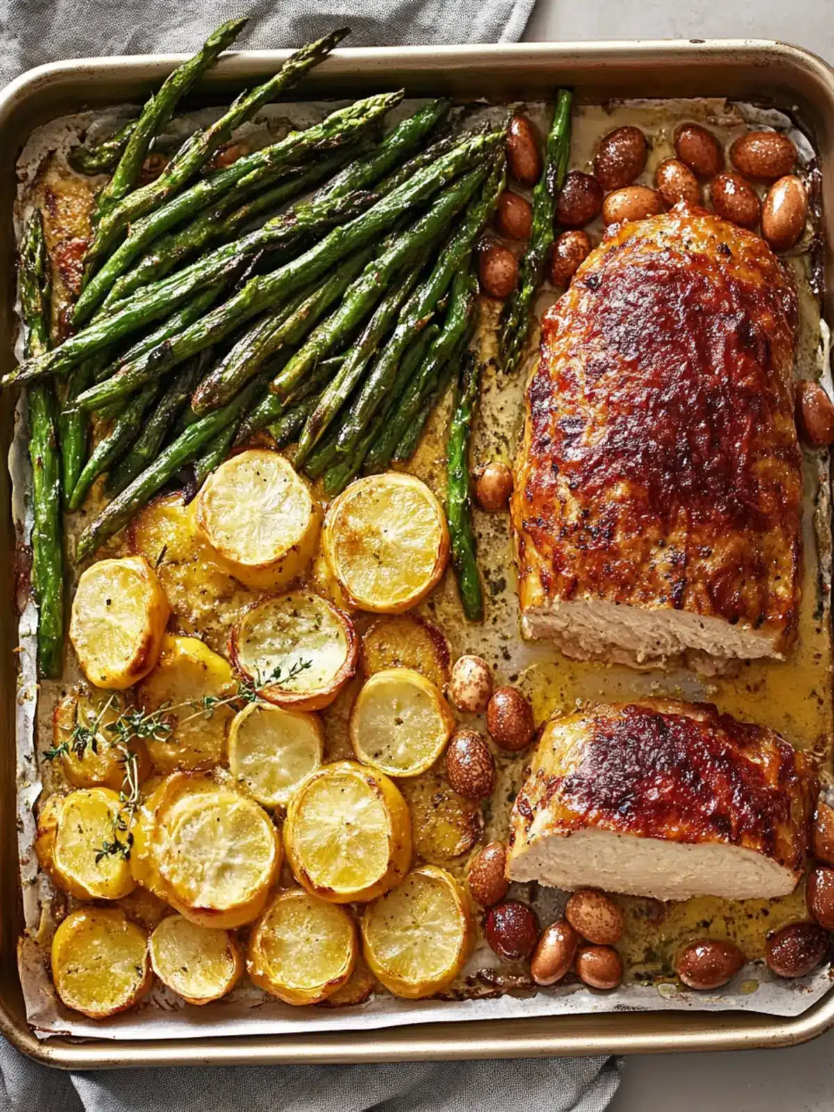 Sheet-Pan Easter Dinner: Effortless Feast with Maple Ham 3 Sheet-Pan Easter Dinner