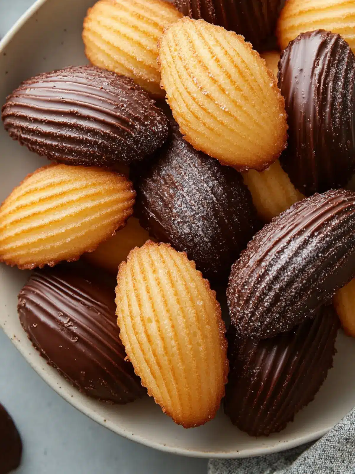 Delicious Chocolate-Dipped Madeleines for Your Sweet Cravings 4 Chocolate-Dipped Madeleines