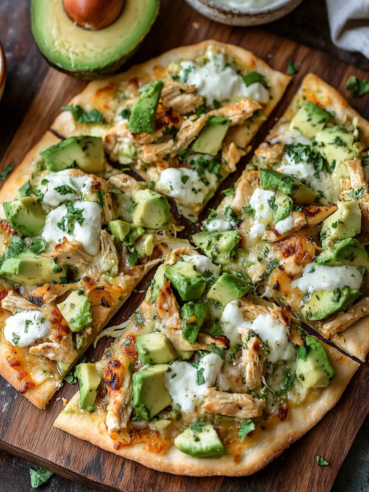 Delicious Avocado Chicken Flatbread Pizza in Just 20 Minutes 4 Avocado Chicken Flatbread Pizza