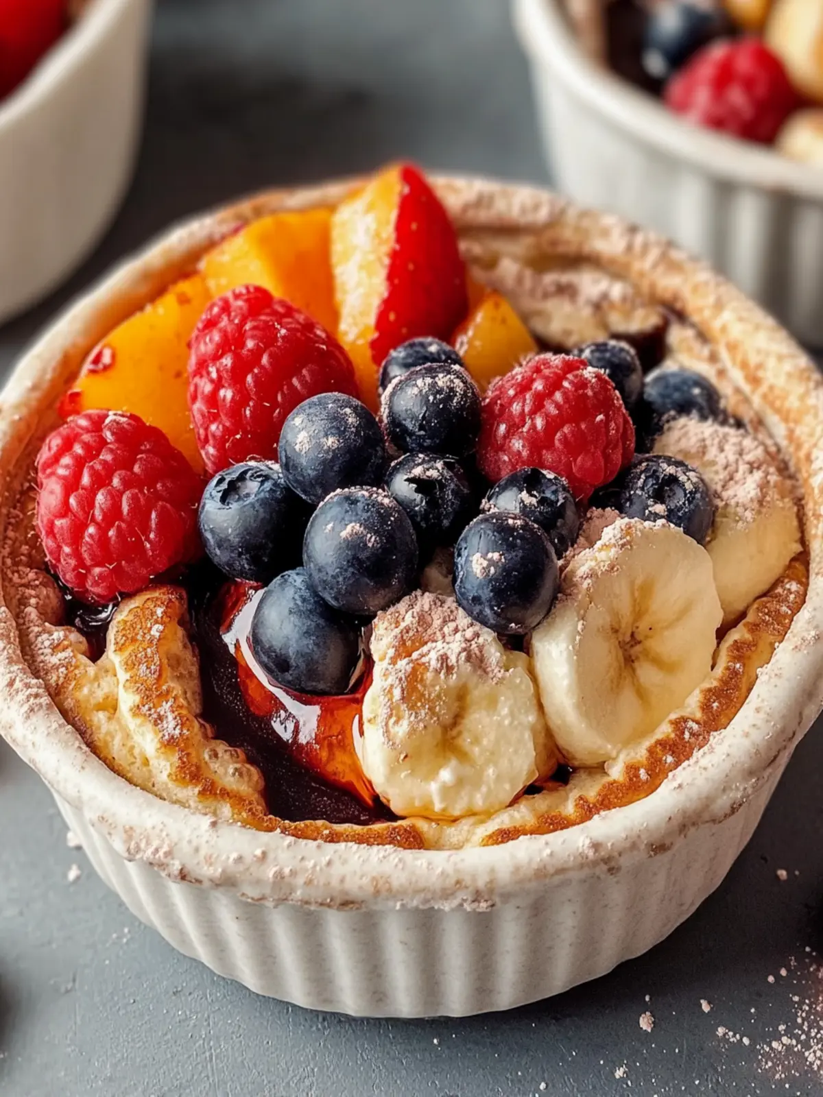 Delicious Baked Protein Pancake Bowl for a Healthy Start! 2 Baked Protein Pancake Bowl
