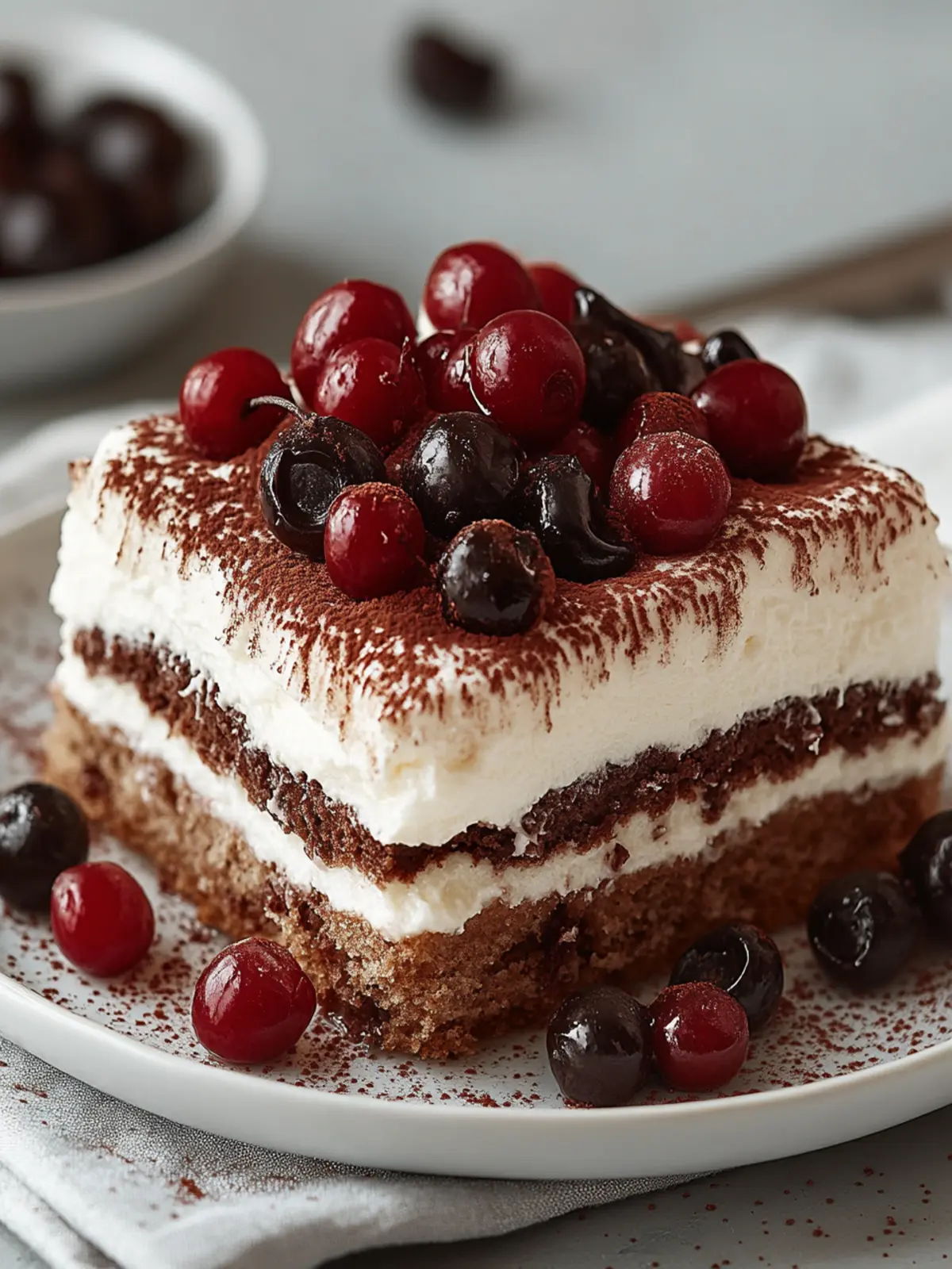 Indulge in Black Forest Tiramisu: A Choco-Cherry Delight 4 Black Forest Tiramisu