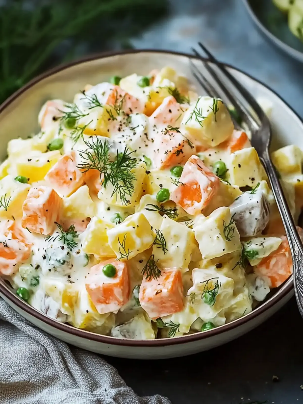 Savory Authentic Russian Salad Olivye for Your Next Feast 2 Authentic Russian Salad âOlivye